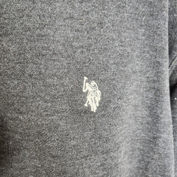 U.S. POLO ASSN 100% Cotton Dark Grey Sweatshirt Men's XXL - Picture 2 of 12